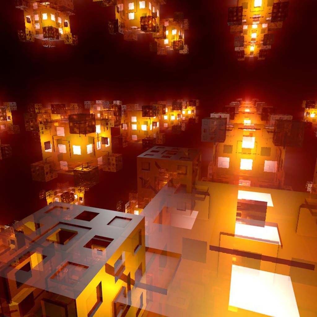 360 Art Fractal Cube Darknesspoem & Project Ravenlight