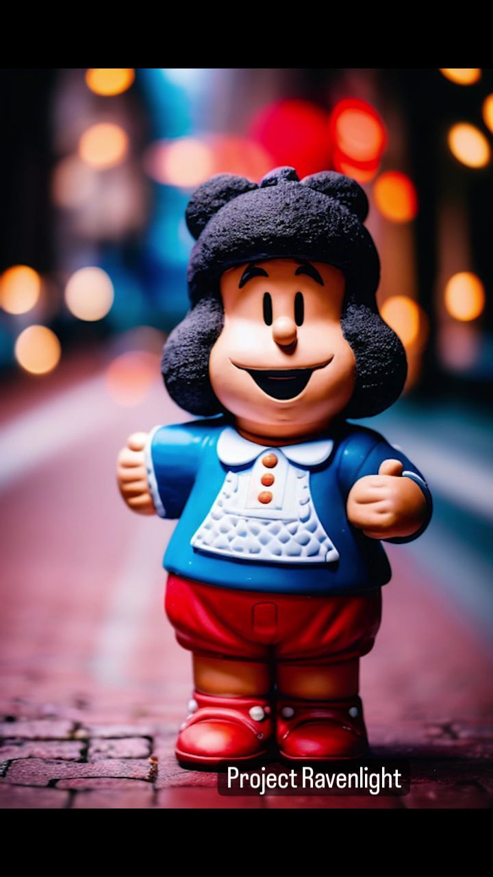 IArt MafaldAI (Tributo IA a Mafalda) Project Ravenlight #iart #art #qu…