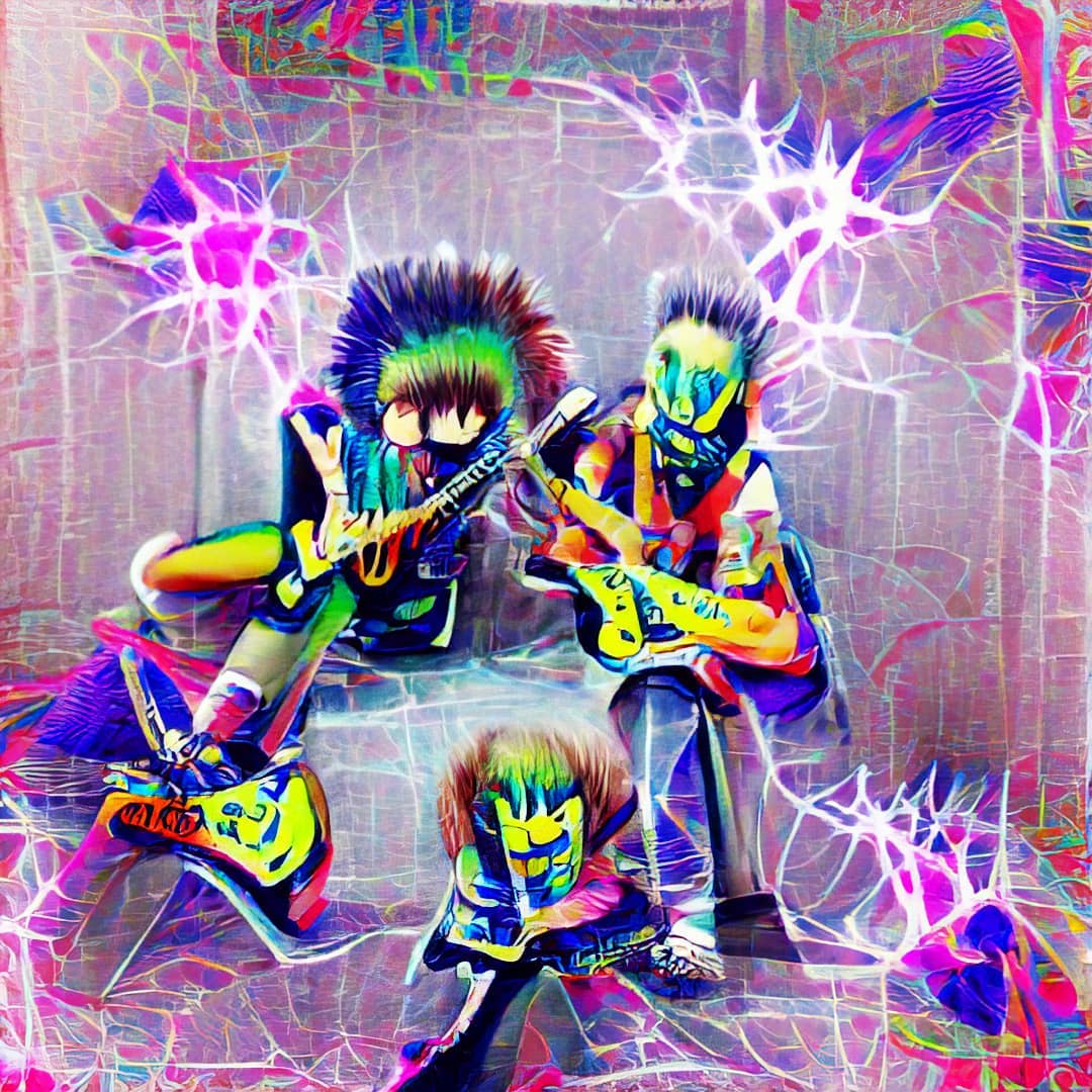AI Art Psy Rockers #ai #art #digital #trippy #generative #lsd #acid #a…