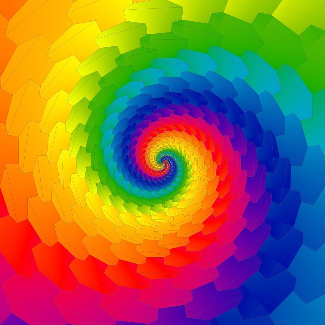 Made by @vjravenlight #trip #c4d #rainbow #renderzone #3dart #love #fo…
