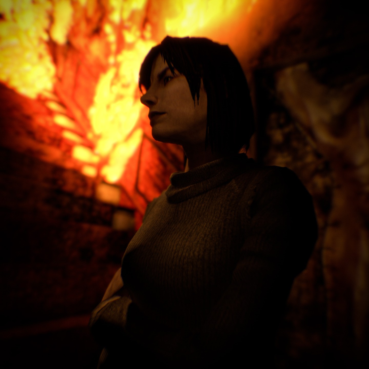 Digital Fanart Remastered Silent Hill 2: Angela's Hell Made by @vjrave…