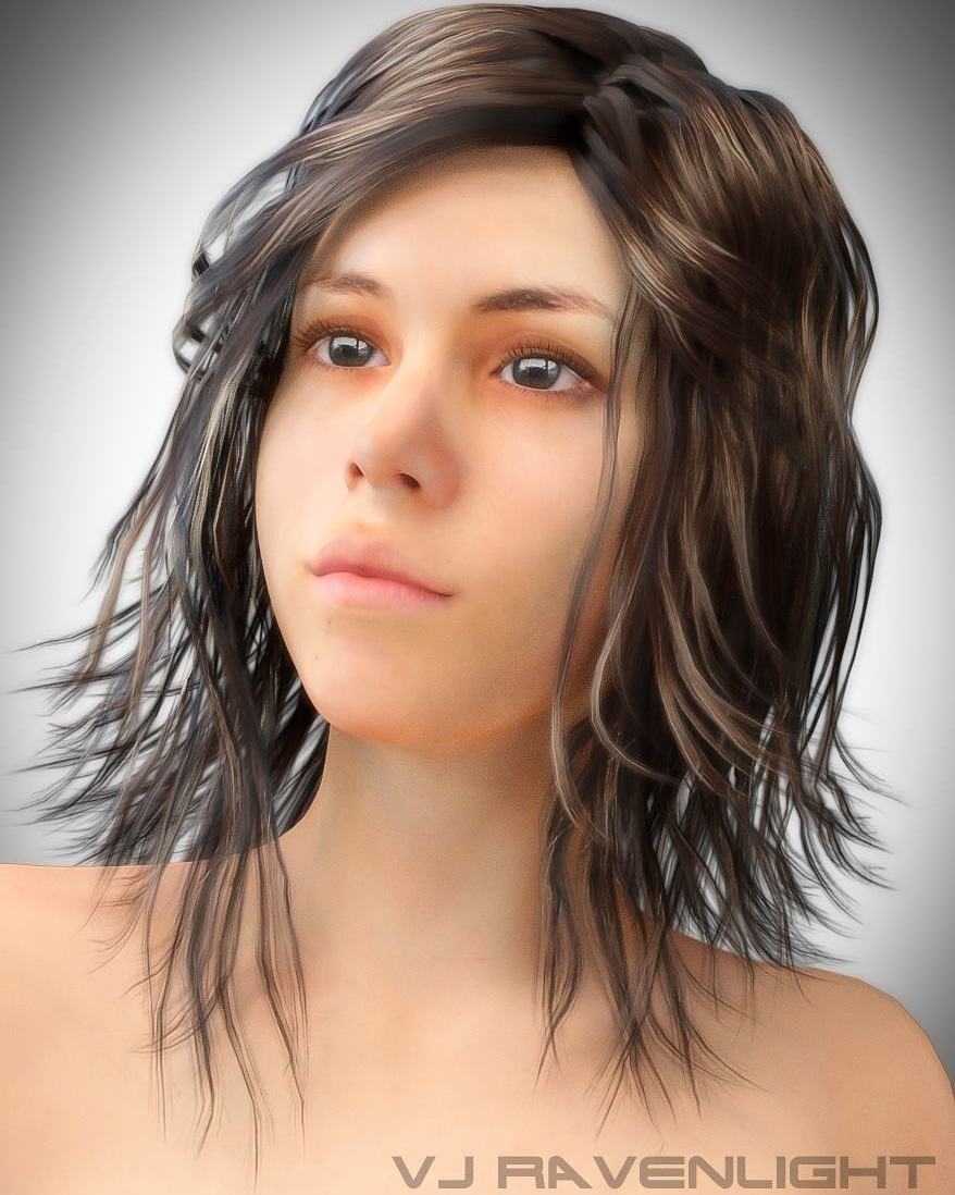 Custom Digital Portrait Model @gabrielawar Made by @vjravenlight http:…