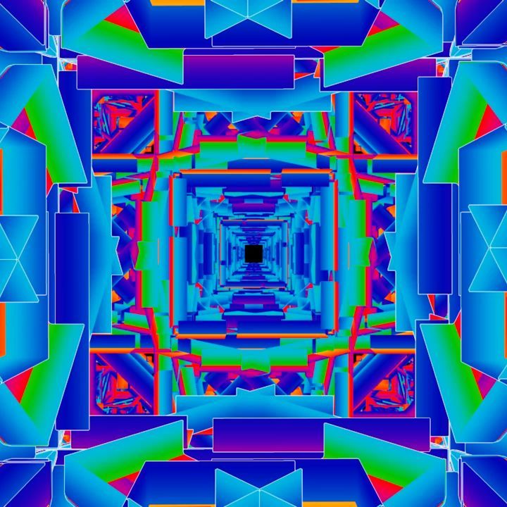 Digital Art Arte basado en colisiones de un escenario para videojuegos…