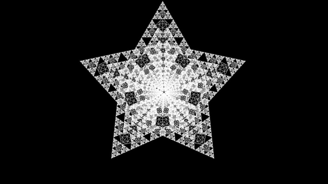 Digital Art sierpinski Star Type-2 Made by @vjravenlight http://www.ra…