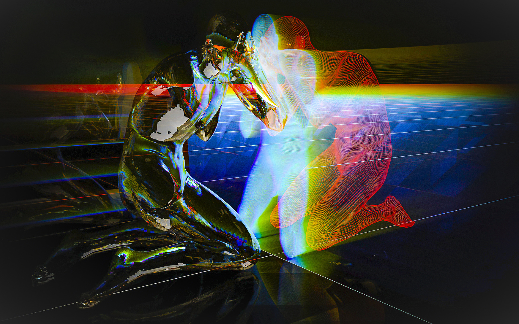 Digital Art Guilty Mirror Ver. 0.9 @VJRavenlight www.ravenlight.net Co…