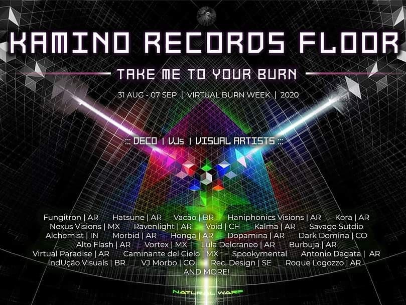 #takemetoyourburn @kaminorecords #vj #visual #art #trip #psychedelic #…