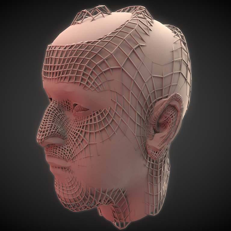 Digital Art & 3Dscan Wirehead Model: @vjravenlight Contact: contact@ra…