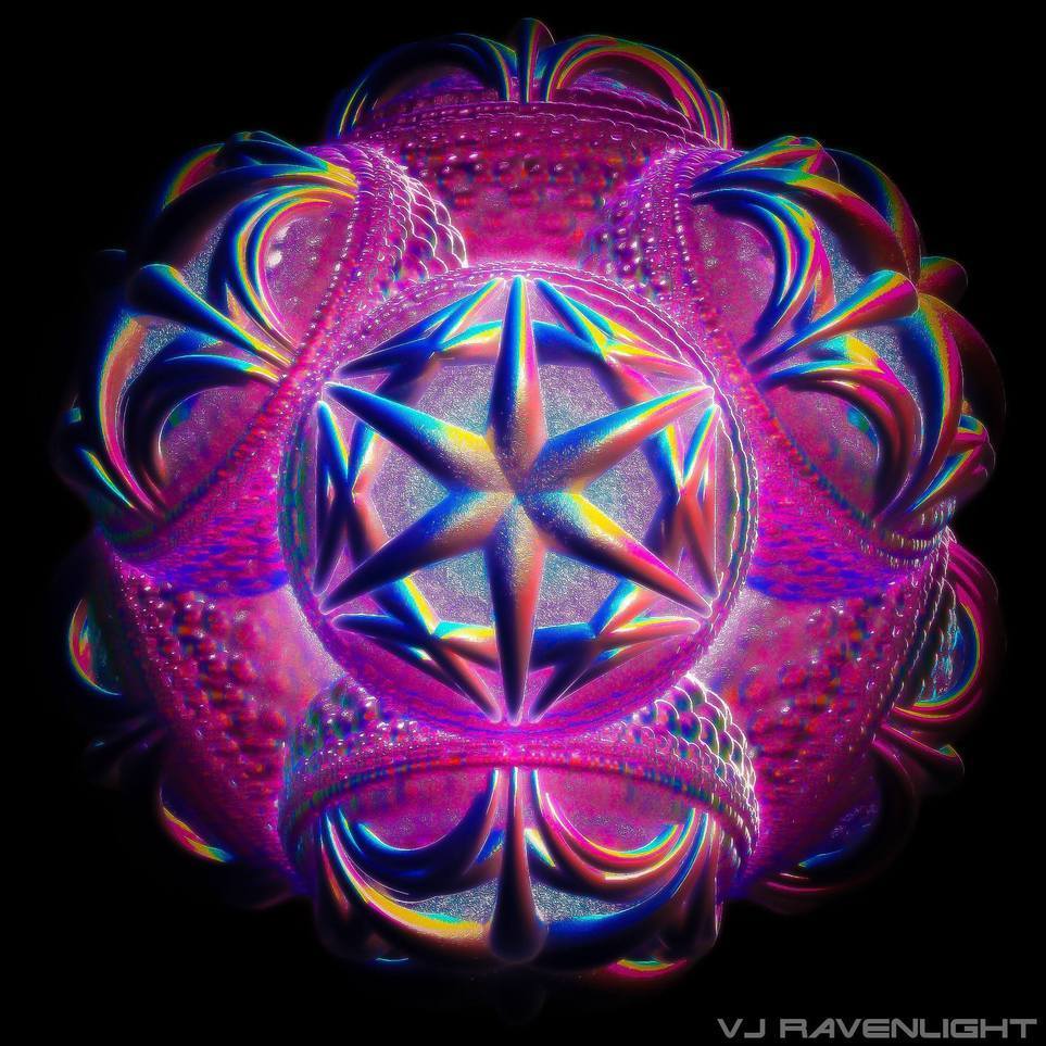 Digital Art MerkaBall Made by @vjravenlight http://www.ravenlight.net …