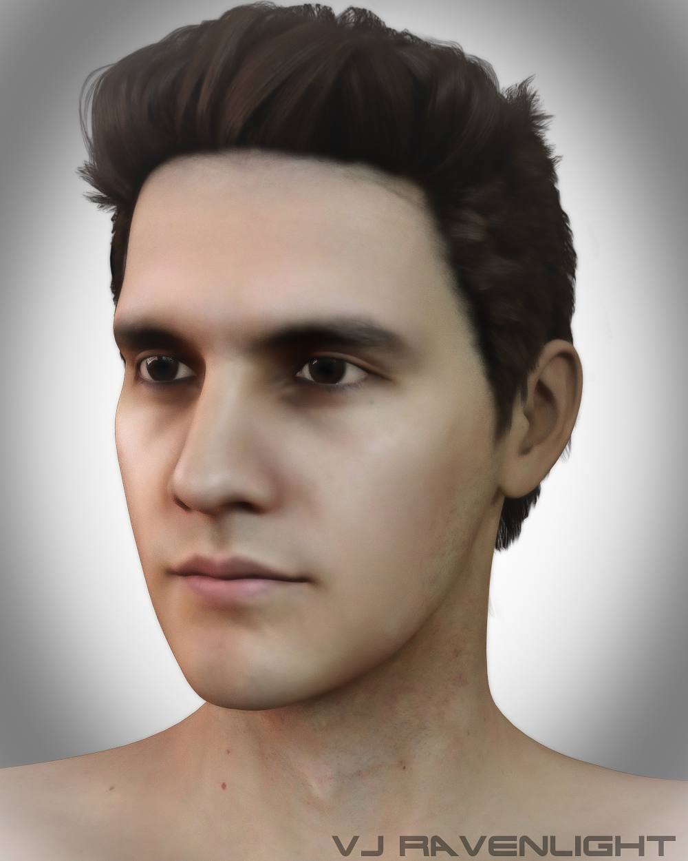 Custom Digital Portrait Model: @javi_xvr Made by @vjravenlight http://…