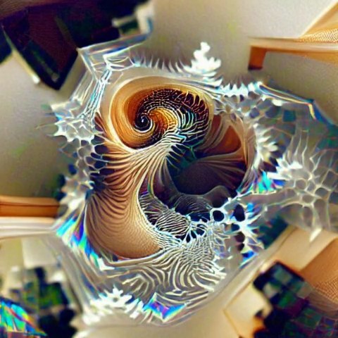 AI Art Fractal Vortex #ai #art #digital #trippy #generative #lsd #acid…