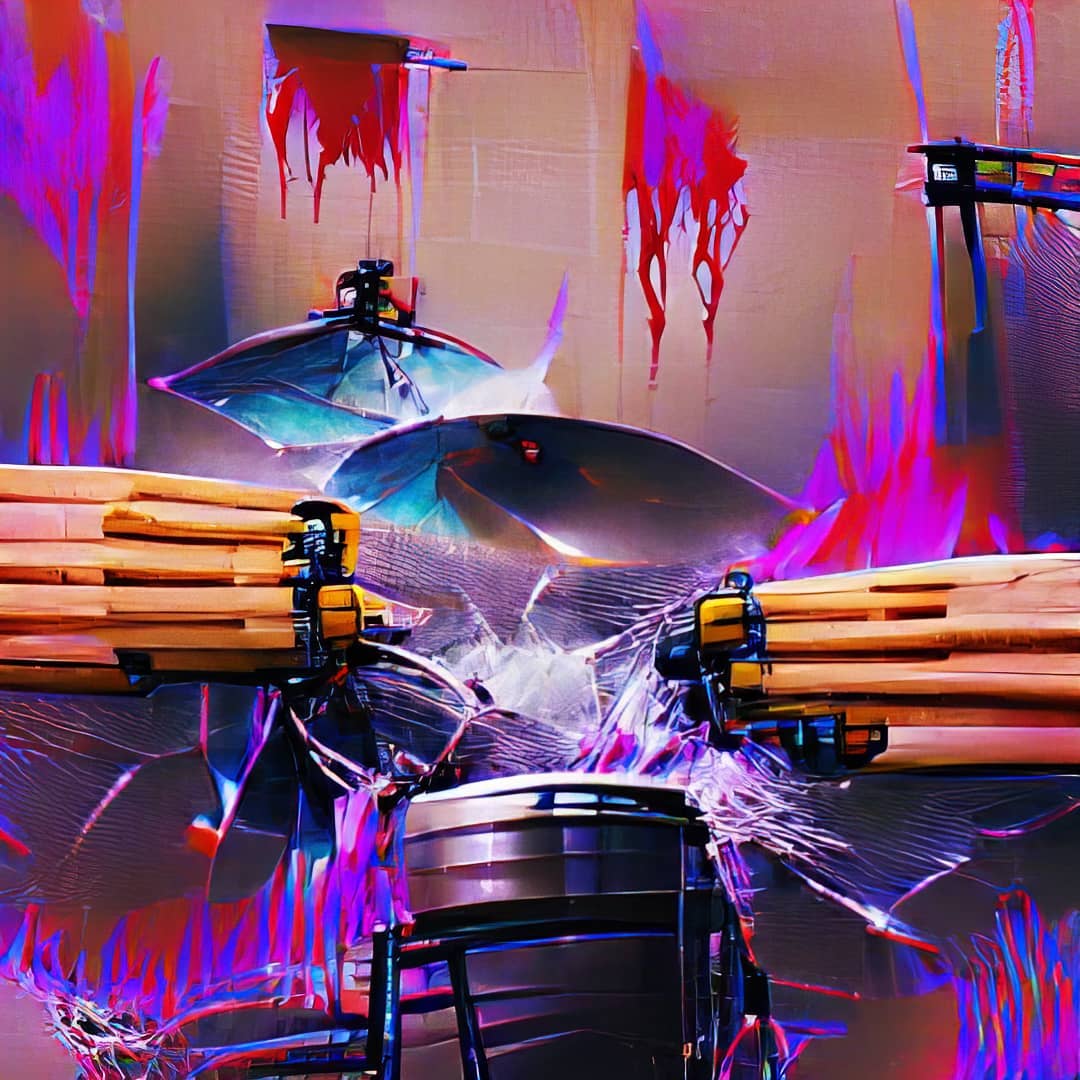 AI Art Killer Drums @lut_killerdrumz @killerdrumz #ai #art #digital #t…