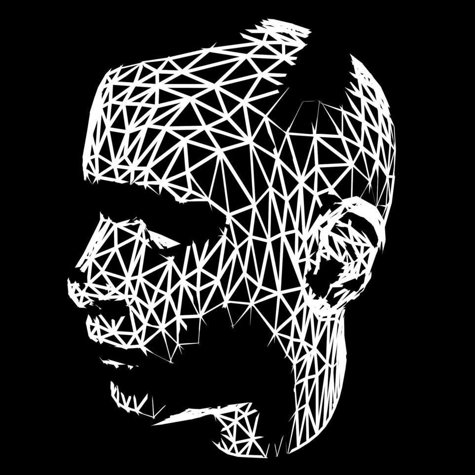 Digital Art & 3Dscan Portrait Lines Model: @vjravenlight Contact: cont…