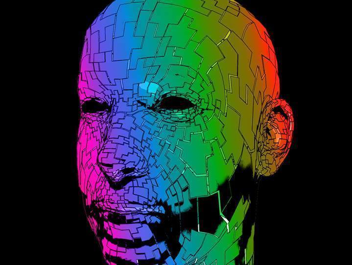 Digital Art & 3Dscan Trippy Retro Head Made by @vjravenlight #cinema4d…