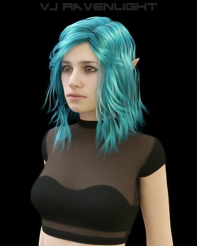 Custom Digital Portrait 3D Model: Tam Made by @vjravenlight http://www…
