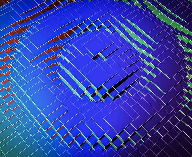 #cubes #synth #reactive #colors #deform #cinema4d #maxon #urender #pat…