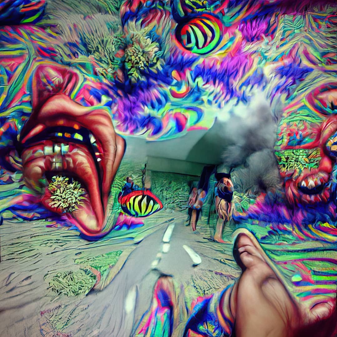AI Art Bad trip #ai #art #digital #trippy #generative #lsd #acid #abst…