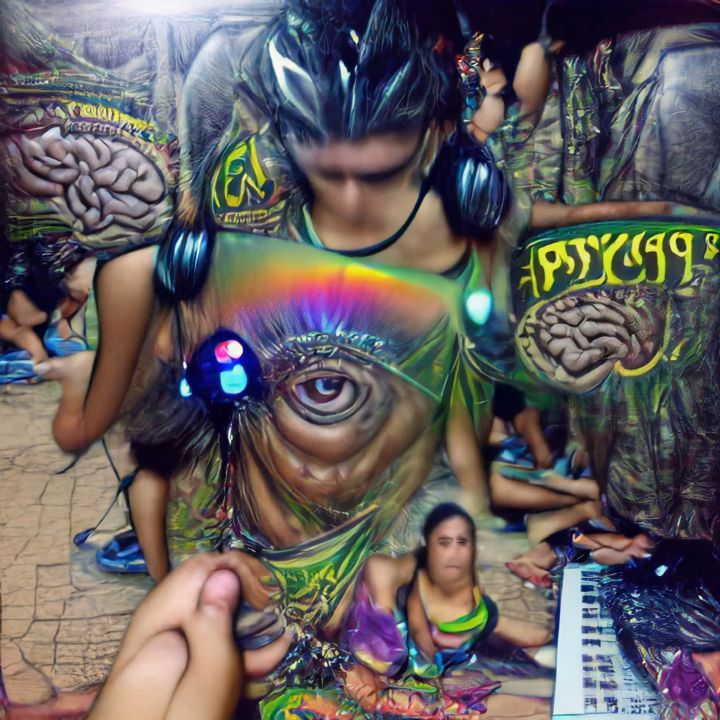 AI Art Psytrance #ai #art #digital #trippy #generative #lsd #acid #abs…