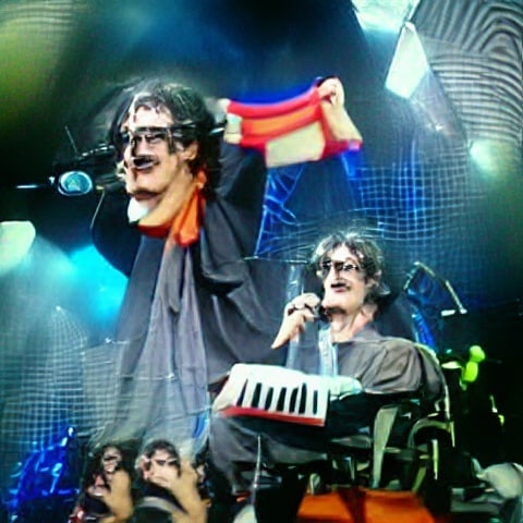 AI Art: Charly Garcia Using AI system Made by @advadnoun Project Raven…