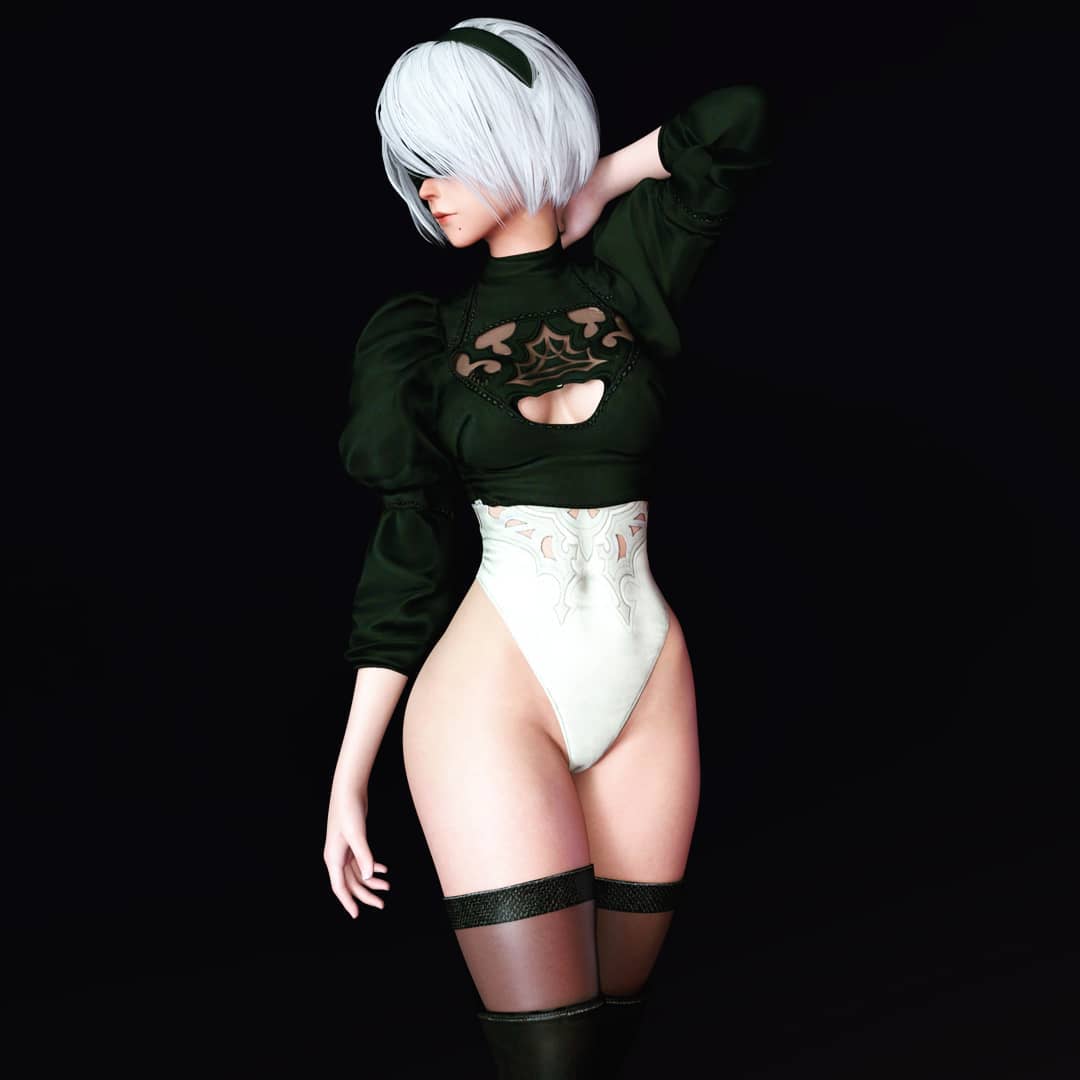 Custom Digital Fanart 2B Alternativa NIierAutomata @yokotaroofficial @…