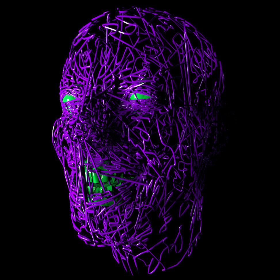Custom Digital Portrait Model: @aleera.stonem VJ Ravenlight www.ravenl…