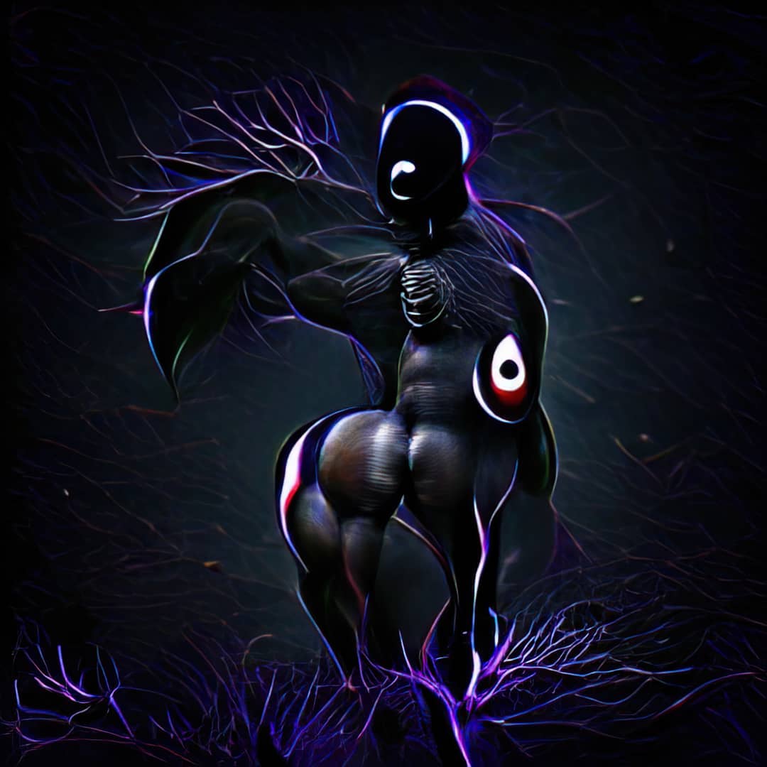 AI Art DarknessPoem @roquelogozzo #ai #art #digital #trippy #generativ…