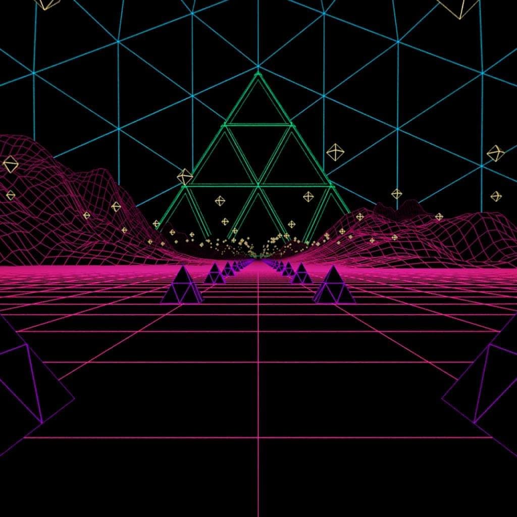 #synthwave #mountain #pyramid #retro #wave #80 #trip #neon #nostalgia
