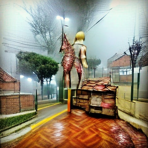 AI Art Silent hill #ai #art #digital #trippy #generative #lsd #acid #a…