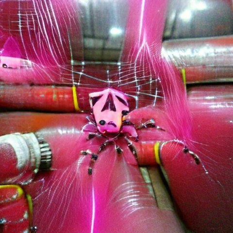 AI Art Pink Spider #ai #neural #machine #deepdream #vqgan #clip #pytho…