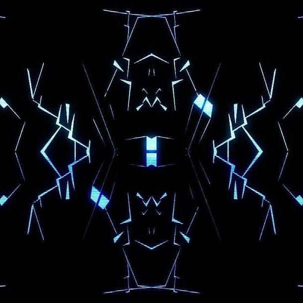 Blue Techno Butterfly Made by @vjravenlight Contact: contact@ravenligh…