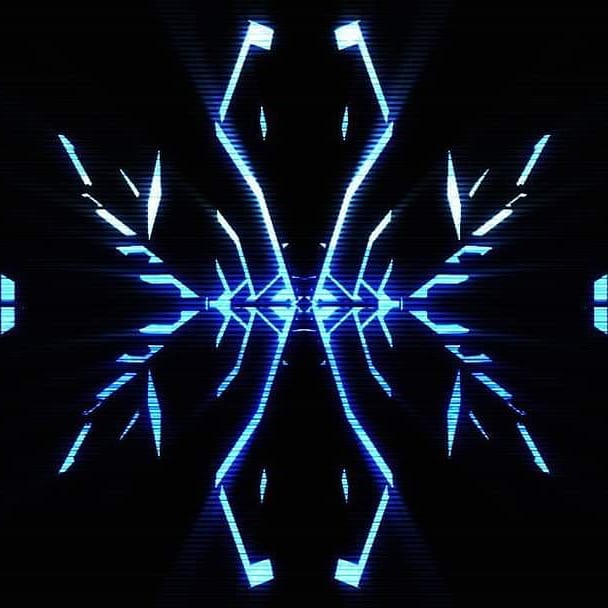 Blue Techno Butterfly Made by @vjravenlight Contact: contact@ravenligh…
