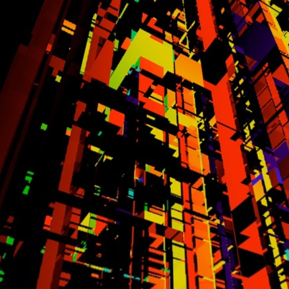 Skycity Cybertrails Psychedelic Synthwave 360 VR concept Art https://m…