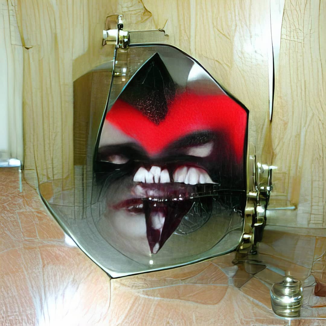 AI Art Vampire Mirror #ai #art #digital #trippy #generative #lsd #acid…