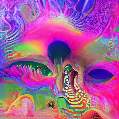 AI Art Psychedelic Horror #ai #neural #machine #deepdream #vqgan #clip…