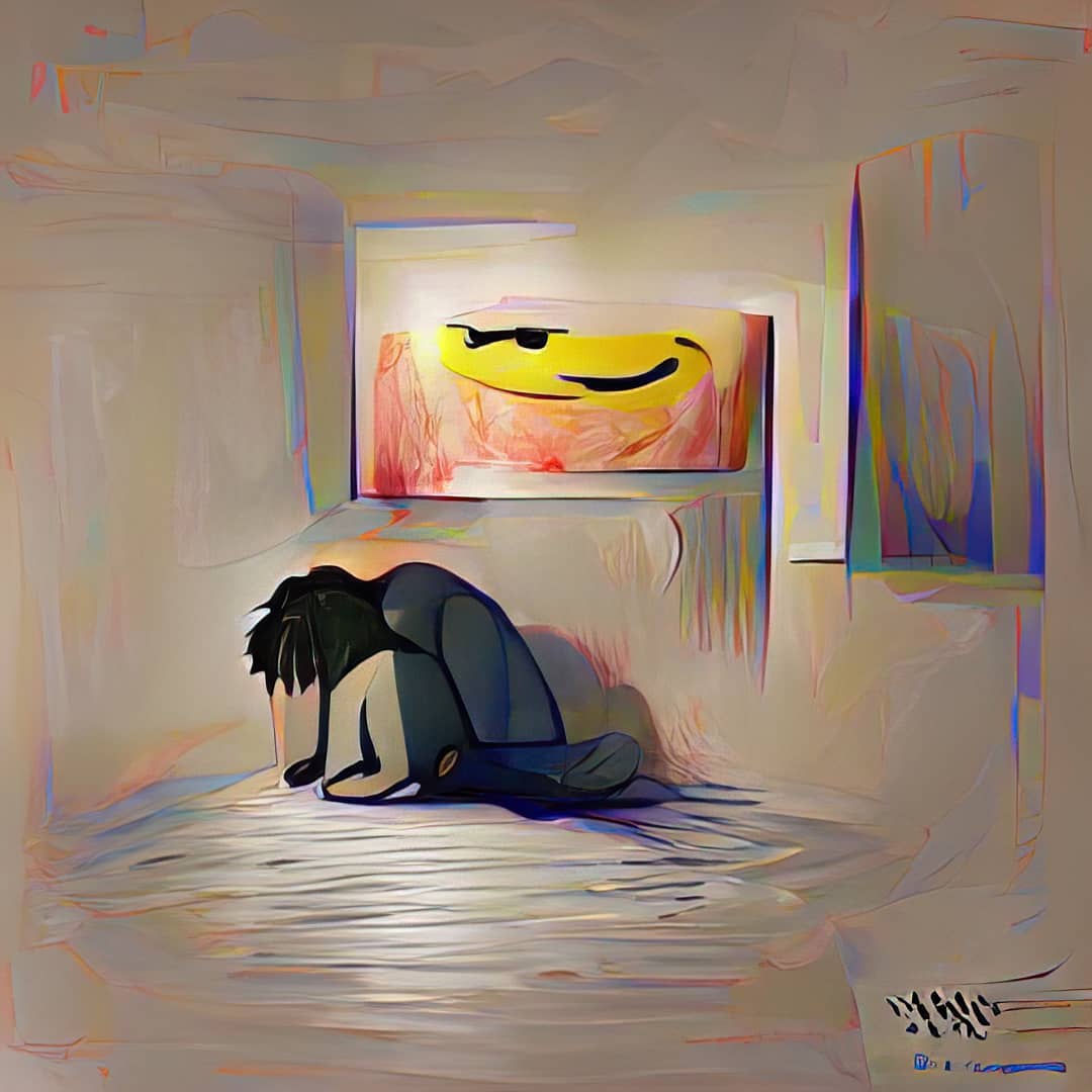 AI Art Depression #ai #art #digital #trippy #generative #lsd #acid #ab…