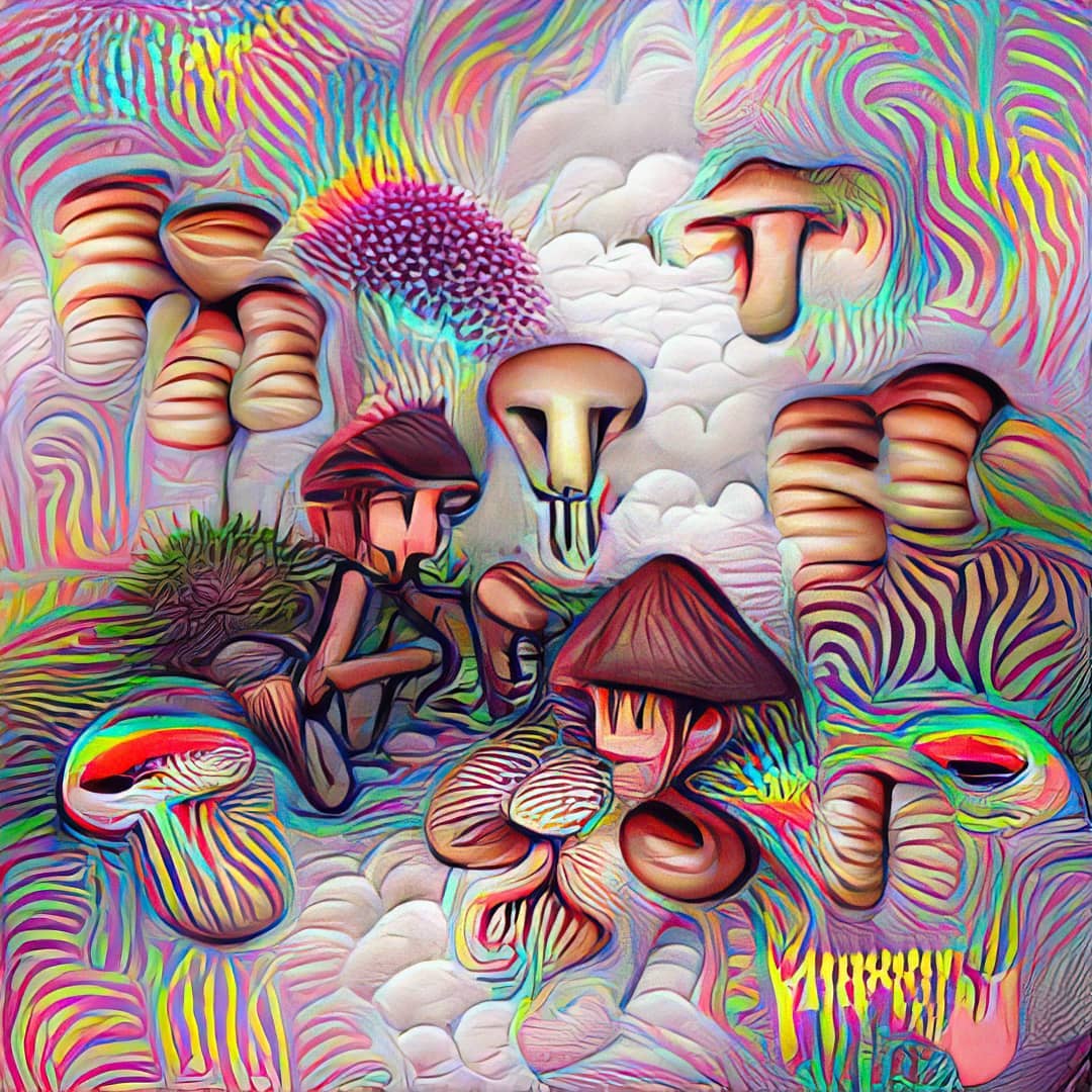 AI Art Trippy Mushrooms #ai #art #digital #trippy #generative #lsd #ac…