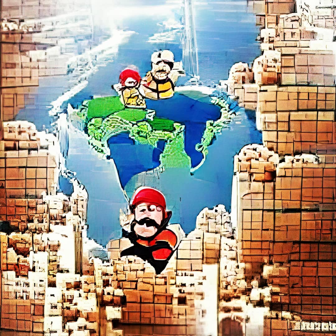 AI Art Super Mario Bros Conquers The world Cómo se hacen estas imágene…