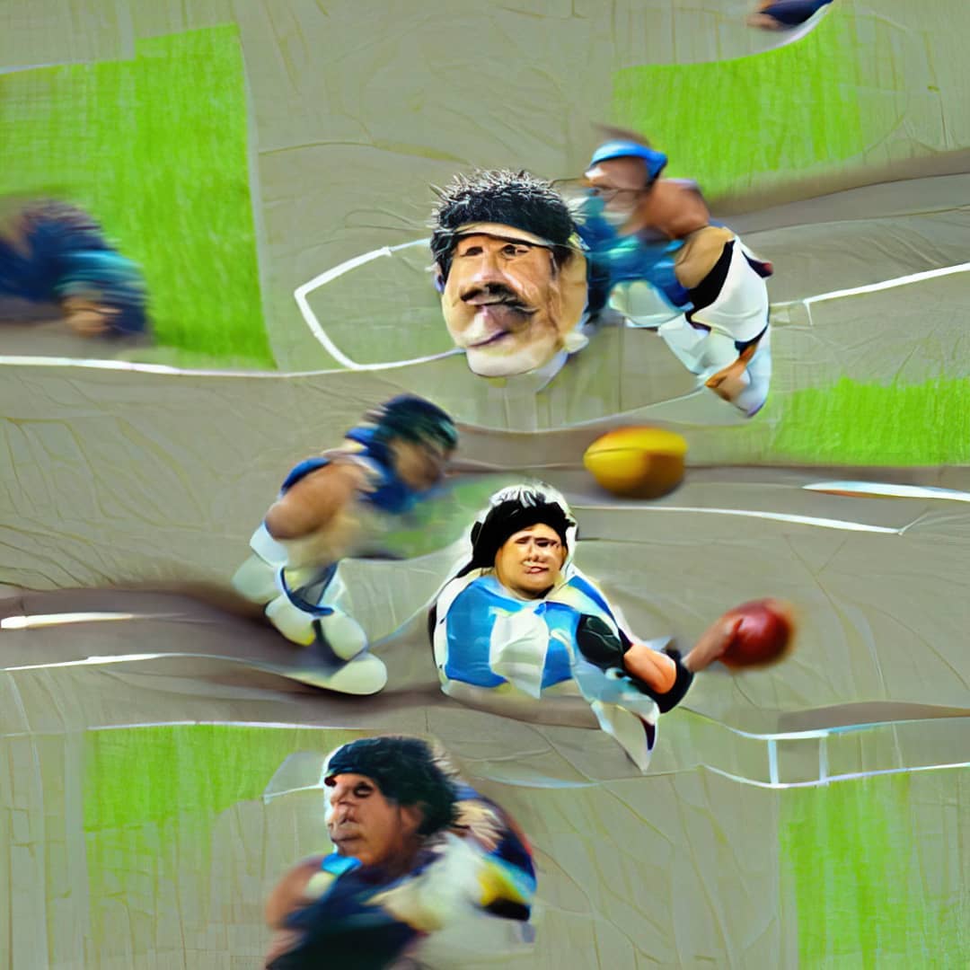 AI Art Maradona #ai #art #digital #trippy #generative #lsd #acid #abst…