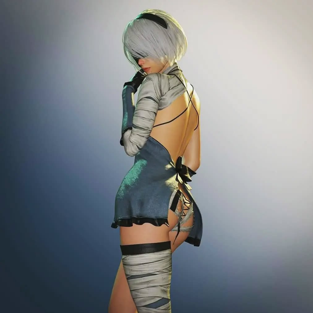 Custom Digital Fanart 2B Alternativa NIierAutomata @yokotaroofficial @…