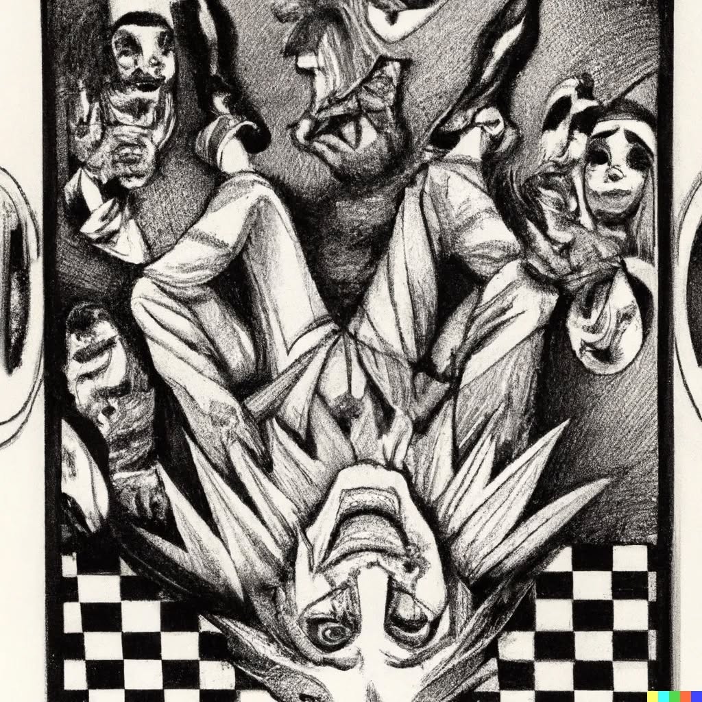 AI Art Openai DALL-E 2 used @openaidalle The joker by escher @vjravenl…