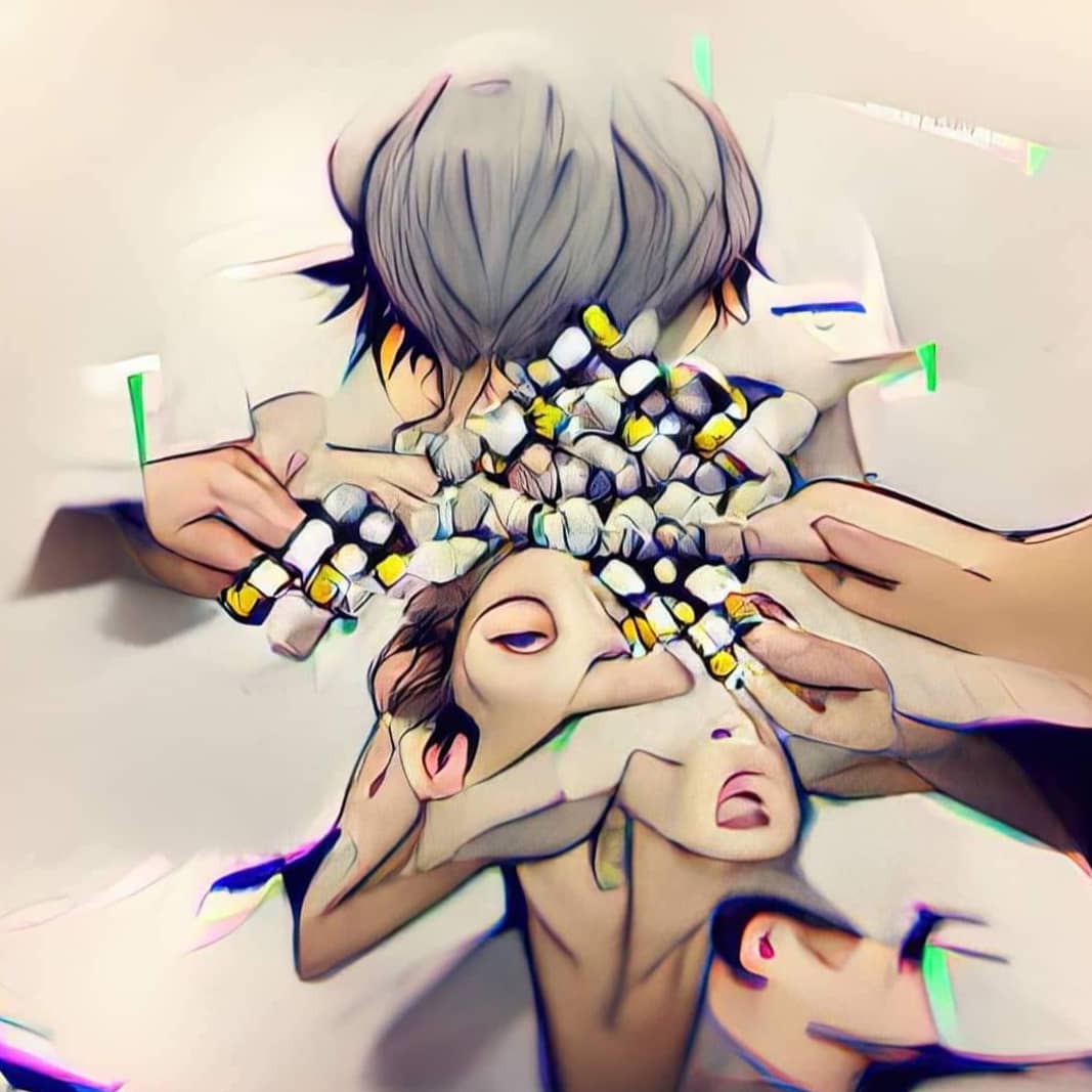 AI Art Sobredosis #ai #art #depression #overdose