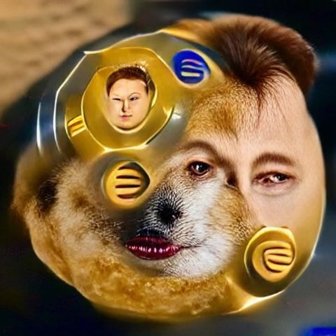 AI Art: elon musk fusion Dogecoin @elonofficiall Using AI system Made …