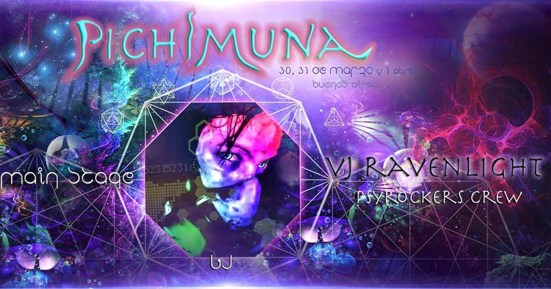 Visuales en #pichimuna! #visual #psychedelictrance #darkpsy #vjravenli…