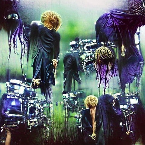 AI Art: Dir En Grey Project Ravenlight #AI #artificialintelligence #ne…