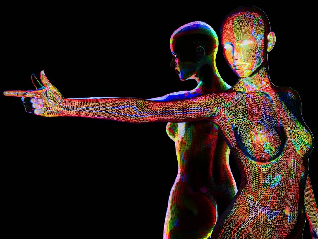 digital Art Made by @vjravenlight #digital #art #3d #female #alien #an…