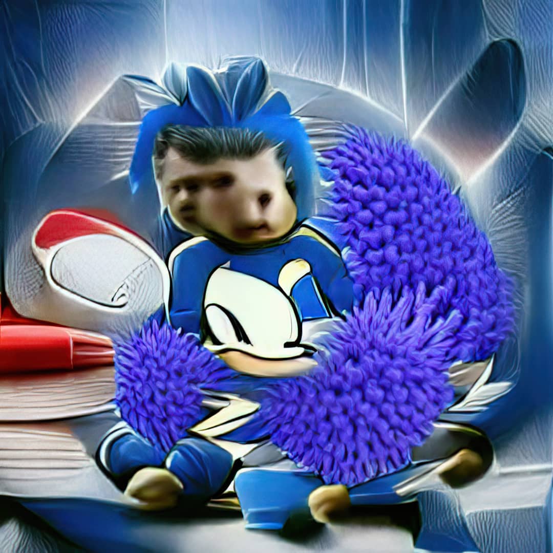 AI Art Sanic the hedgehog Cómo se hacen estas imágenes www.facebook.co…