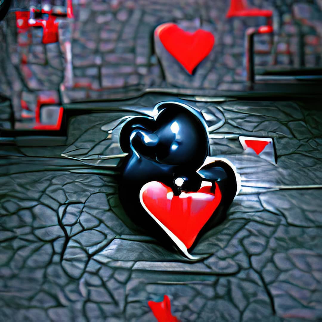 AI Art The Black heart Game 11:30 arg tiene Cómo se hacen estas imágen…