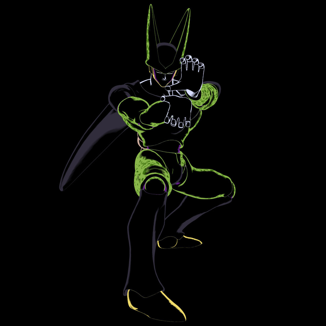 Fanart Dragón Ball Z Cell Made by @vjravenlight #buenosaires #argentin…