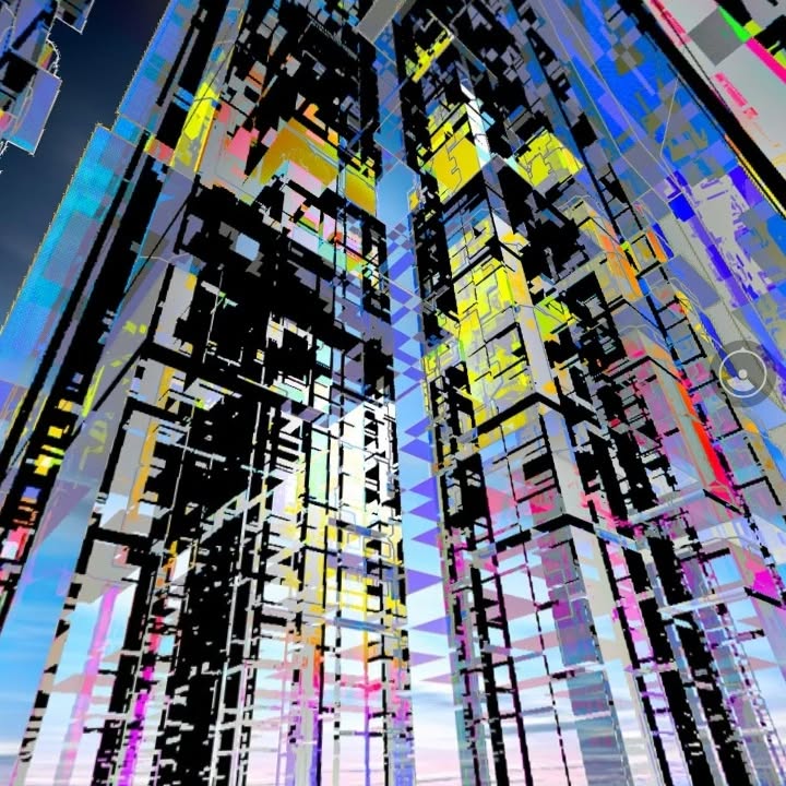 Skycity Cybertrails Psychedelic Synthwave 360 VR concept Art Made by @…