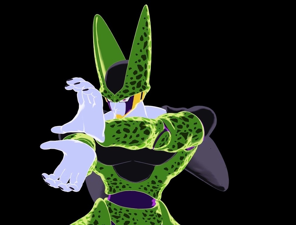Fanart Dragon Ball Z Model: Cell Made by @vjravenlight #render #cellsh…