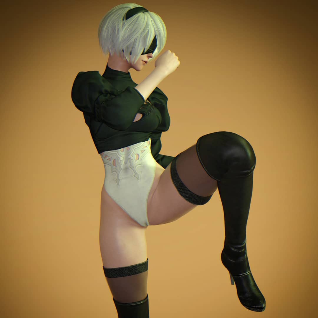 Custom Digital Fanart 2B Alternativa NIierAutomata @yokotaroofficial @…